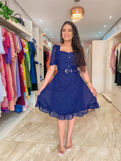 Vestido mavy (azul marinho)