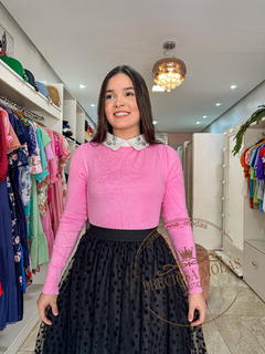 Blusa tricô modal Suzana