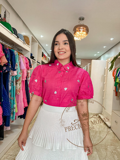 Blusa social coração