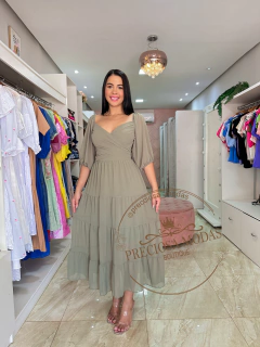 Vestido Aisha (Verde oliva)