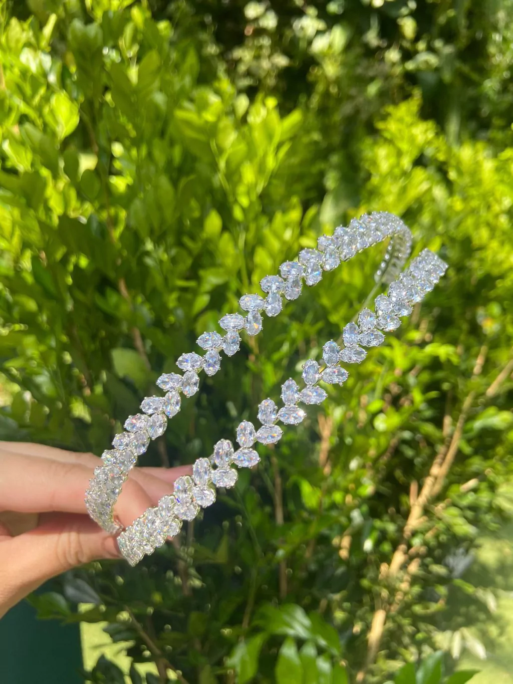 Tiara Dupla Cristal Stephanne