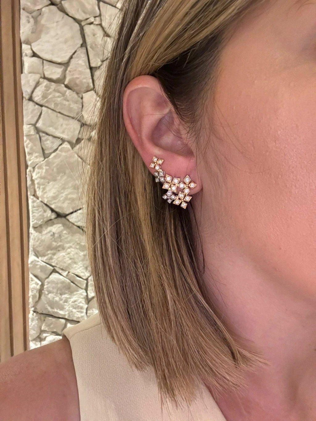 Brinco Earcuff Bicolor