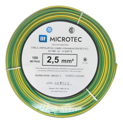 Cable Unipolar 2.5mm Rollo X 100mts Normalizado 100% Cobre - Varios Colores en internet