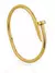 PULSEIRA BRACELETE PREGO BANHO OURO 18K - comprar online
