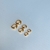 BRINCO TRIO ARGOLAS BOLEADAS BANHO OURO 18K - comprar online