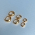 BRINCO TRIO ARGOLAS BOLEADAS BANHO OURO 18K