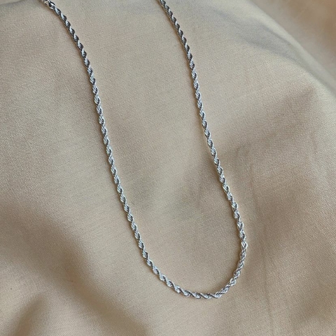 CHOKER CORDÃO BAIANO BANHO PRATA 925 na internet