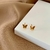 BRINCO BORBOLETA ORIGAMI BANHO OURO 18K