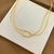CHOKER DESIGN ENTRELAÇADO BANHO OURO 18K - Acessórios e Semijoias Mia