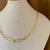 CHOKER CORRENTE ELOS FINA BANHO OURO 18K - comprar online