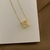COLAR INICIAL LETRA H BANHO OURO 18K