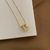 COLAR INICIAL LETRA B BANHO OURO 18K