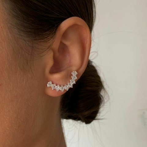 BRINCO EARCUFF RIVIERA BANHO PRATA 925