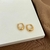 BRINCO MINI ARGOLA CROISSAINT BANHO OURO 18K