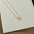 COLAR INICIAL LETRA E BANHO OURO 18K