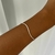 PULSEIRA BRACELETE ARO ONDULADO BANHO PRATA 925