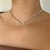 CHOKER ARO V BANHO PRATA 925