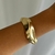 PULSEIRA BRACELETE MAXI ONDULADO BANHO OURO 18K