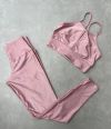 Conjunto Básico Aveludado Compressão Rosé