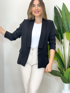 Blazer Lapela Preto