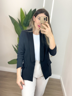 Blazer Lapela Preto na internet