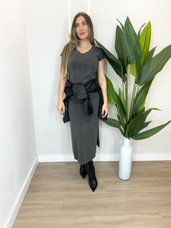 Vestido Longo Estonado