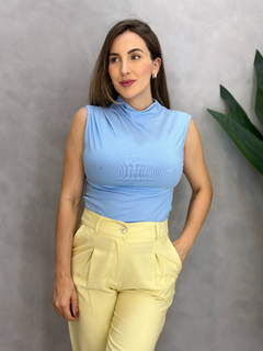 Blusa Canelada Drapeada na internet