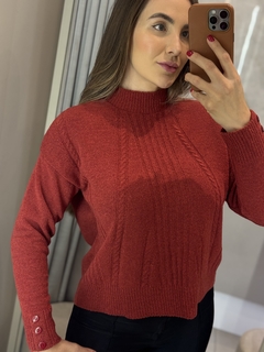 Blusa Tricot Botão - comprar online