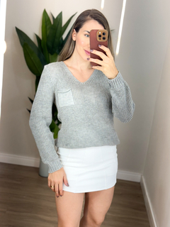 Blusa Tricot Bolso - LojaDtale