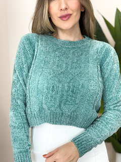 Cropped Tricot Manga - LojaDtale