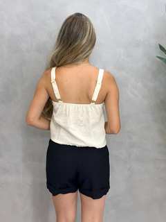 Cropped Linho Bordado - comprar online