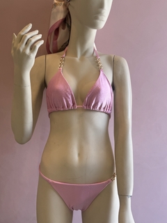 Biquini Cortininha Rosa - LojaDtale