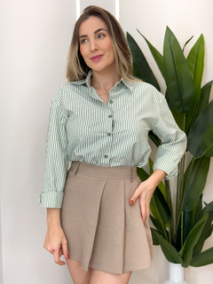 Camisa Listrada Crepinho - LojaDtale
