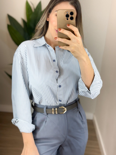 Camisa Listrada Crepinho na internet