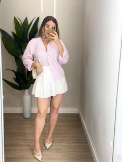 Camisa Listrada Crepinho - LojaDtale