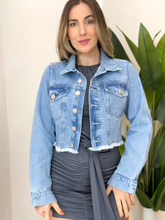 Jaqueta Jeans Strass