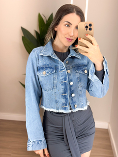 Jaqueta Jeans Strass - loja online