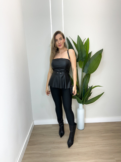 Blusa Peplum Corino - loja online