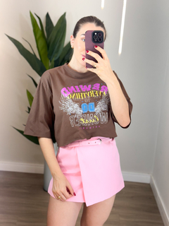 T-shirt Cropped Rewind - comprar online