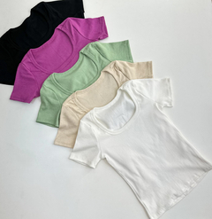 Blusa Canelada Manga - comprar online