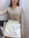 Cropped Lurex
