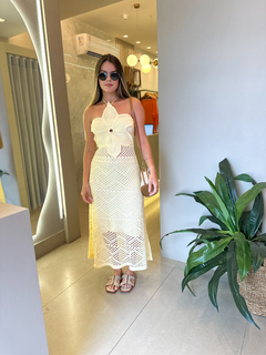 Vestido Tricot Flor na internet