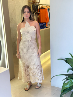 Vestido Tricot Flor