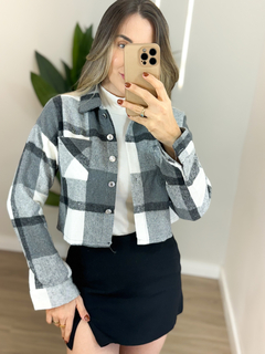 Camisa Cropped Xadrez - LojaDtale