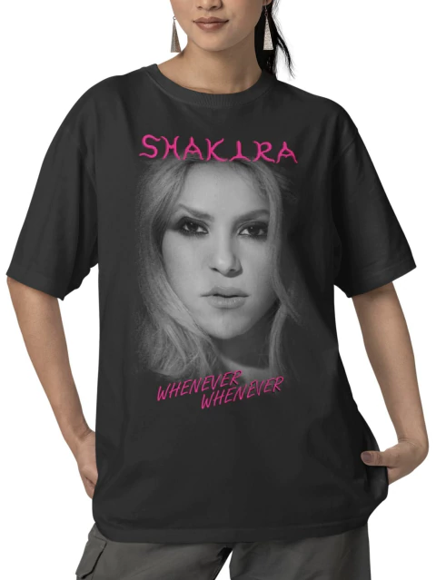 Camiseta Unissex Shakira Whenever - comprar online