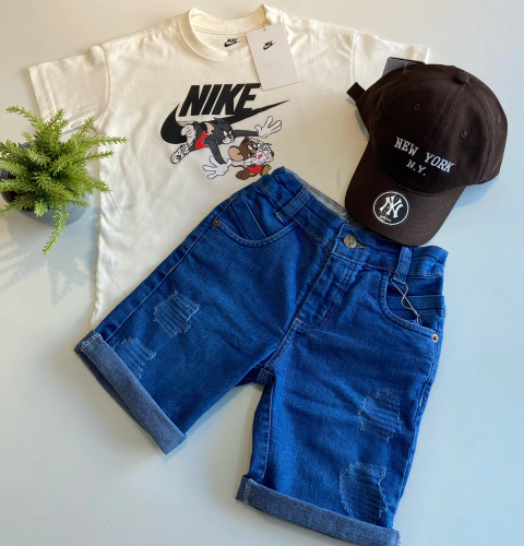 Bermuda jeans infantil