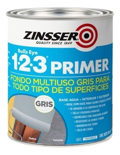 ZINSSER LATA 1-2-3 GRIS 0,946L - Doctor Obra Canning