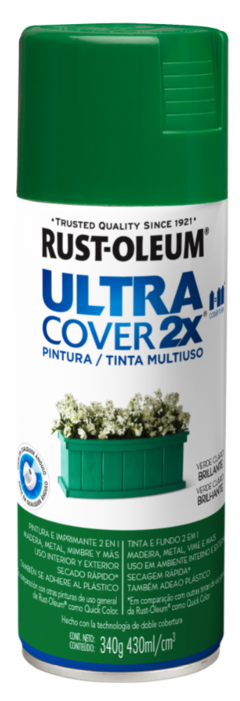 AEROSOL ULTRA COVER 2X VERDE CLARO BRILLANTE