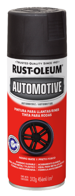 AEROSOL AU AUTOMOTIVE LLANTAS-RINES NEGRO MATE 312G