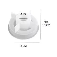 MOLDE SILICONA CANDELABRO PORTAVELA - comprar online